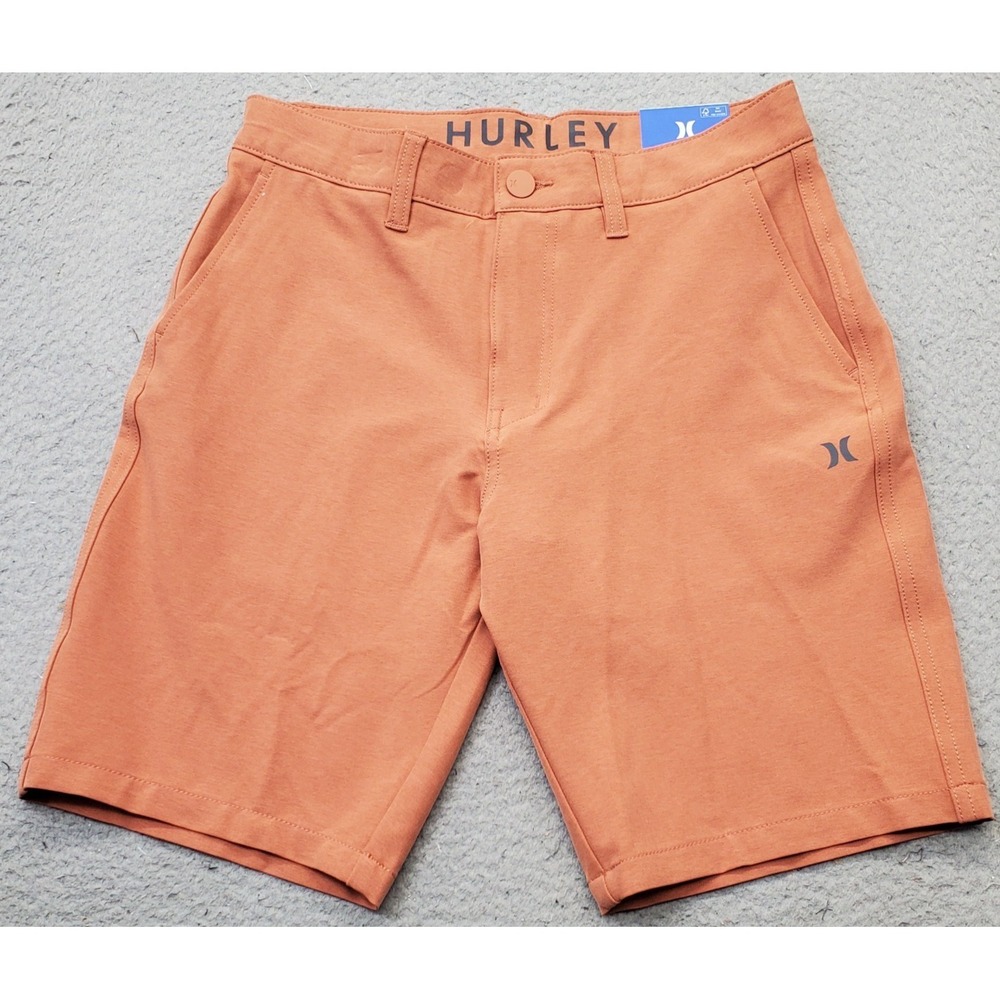 Hurley Hybrid Walk Shorts Mens 28 Brown Golf Performance Quick Dry 4 Way Stretch